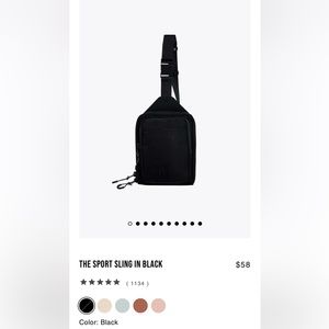 Black BEIS sling bag worn twice!